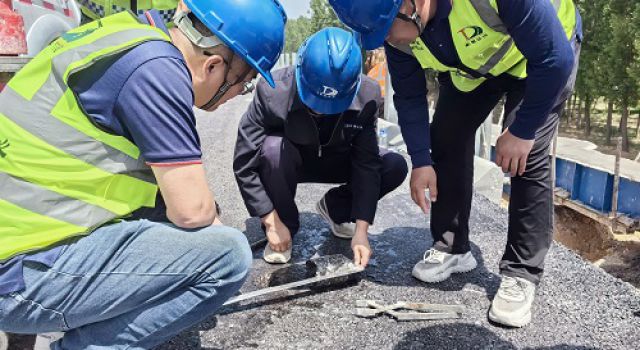 东泰咨询一公司对临临高速公路第六驻地办进行四月份月度检查